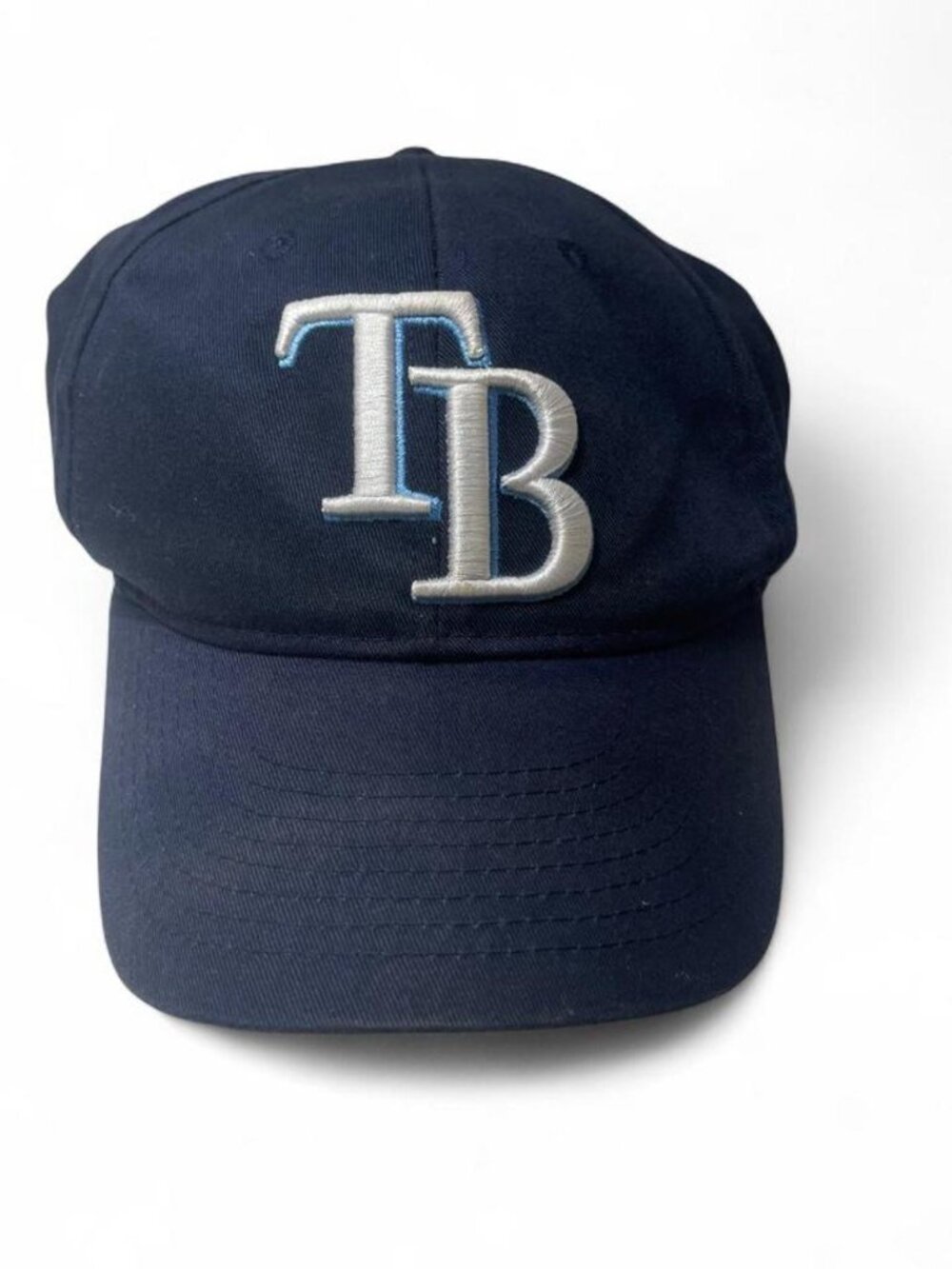 Tampa Bay Rays TB Baseball Cap Navy Blue Embroidered Adjustable Hat